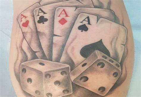 poker themed tattoos